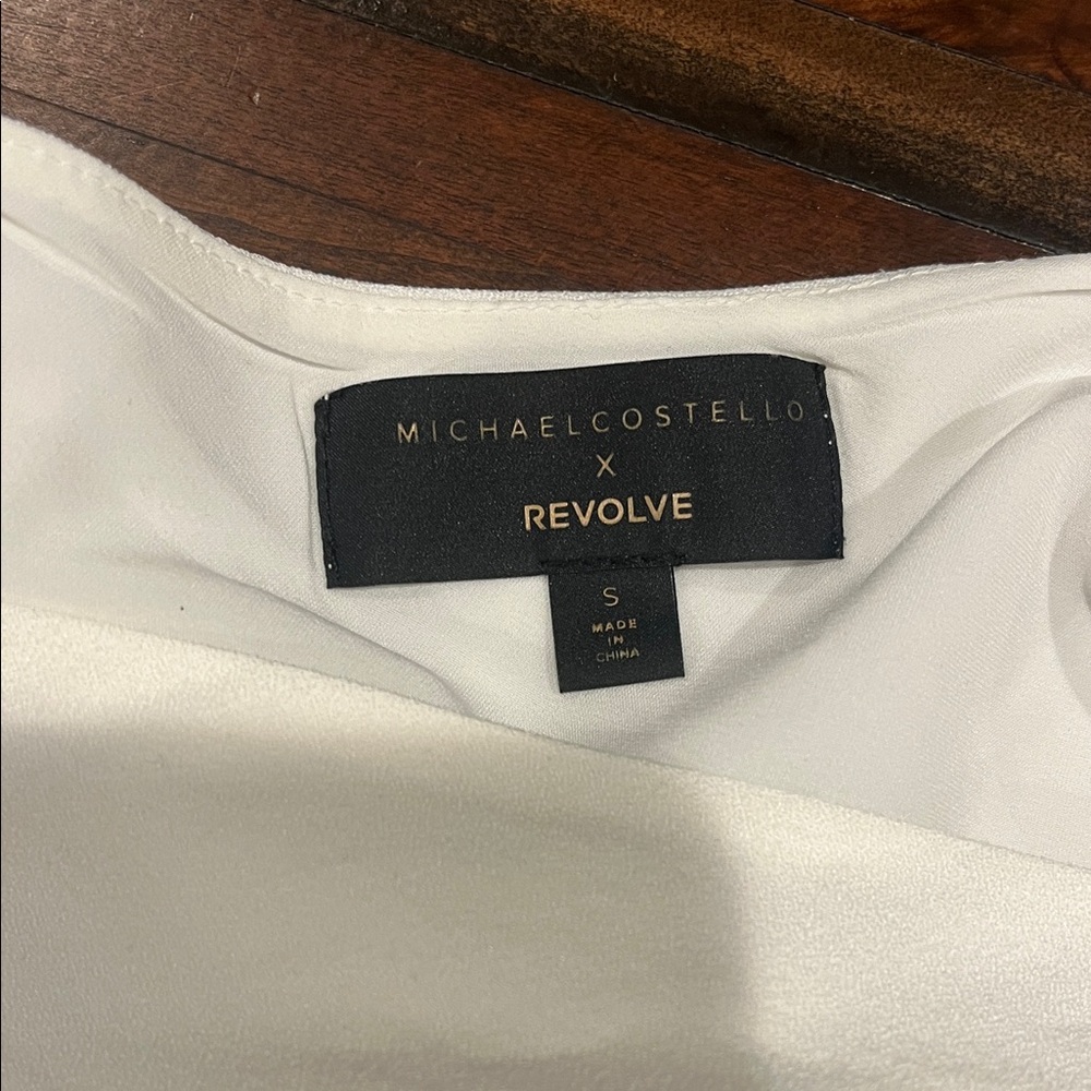 Revolve Michael Costello Liesel White Romper size small - Picture 5 of 7